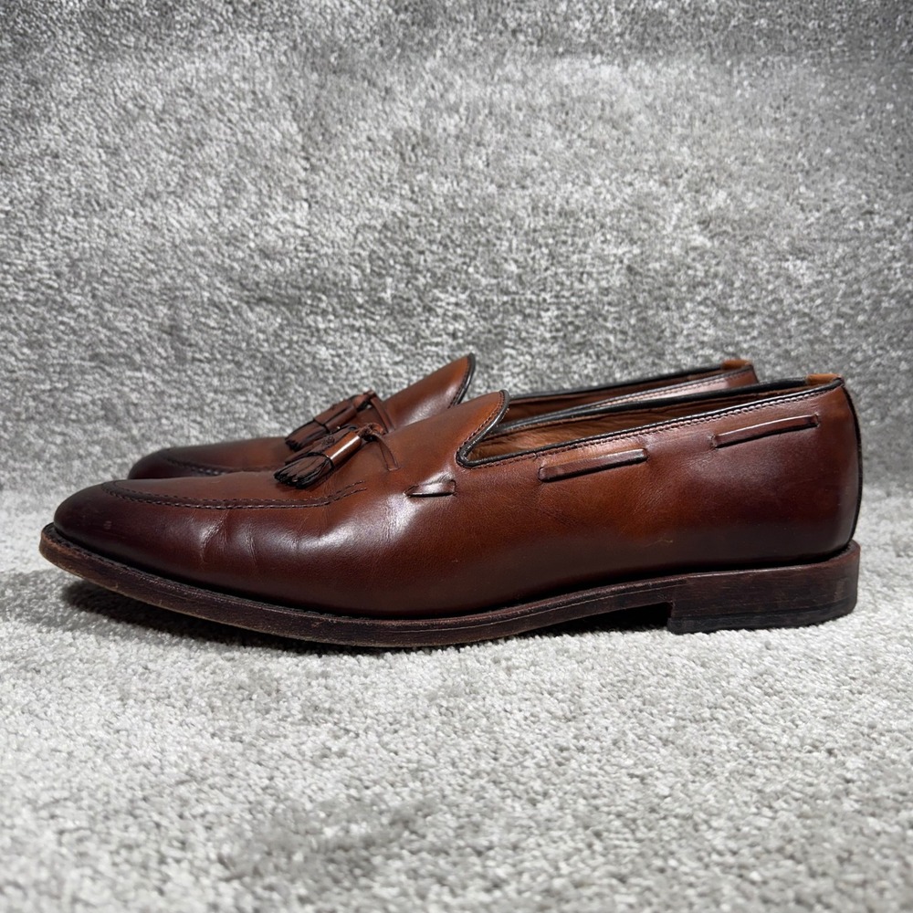 Allen Edmonds Grayson Tassel Loafers Brown Leather Dress Shoes Mens 13 D